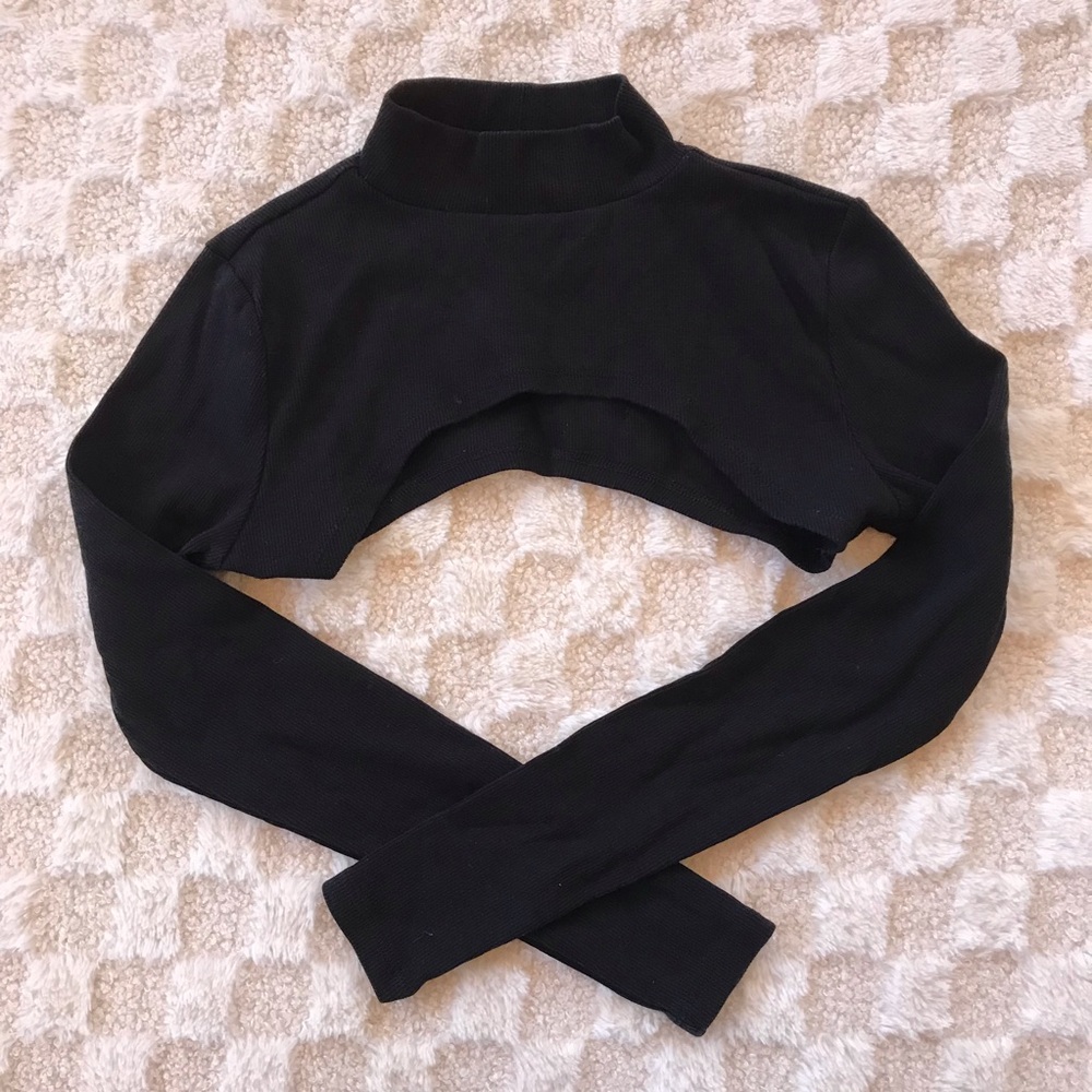 Guess Long Sleeve Crop Top